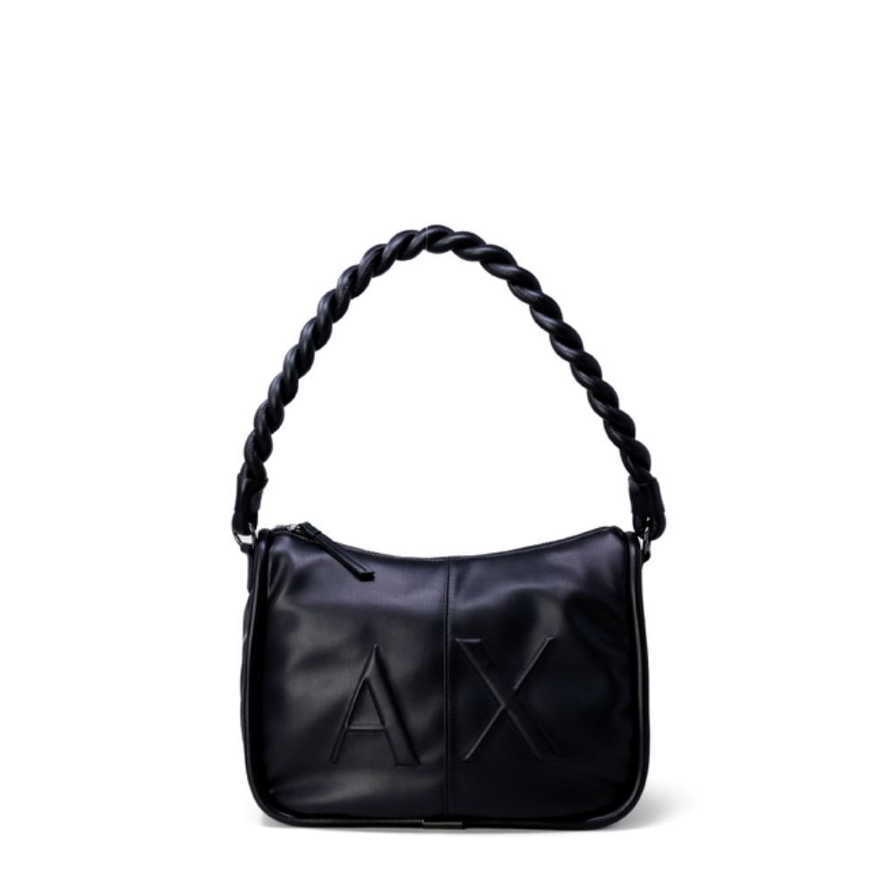 Armani Exchange Classic Embossed Initials Midsize Handbag